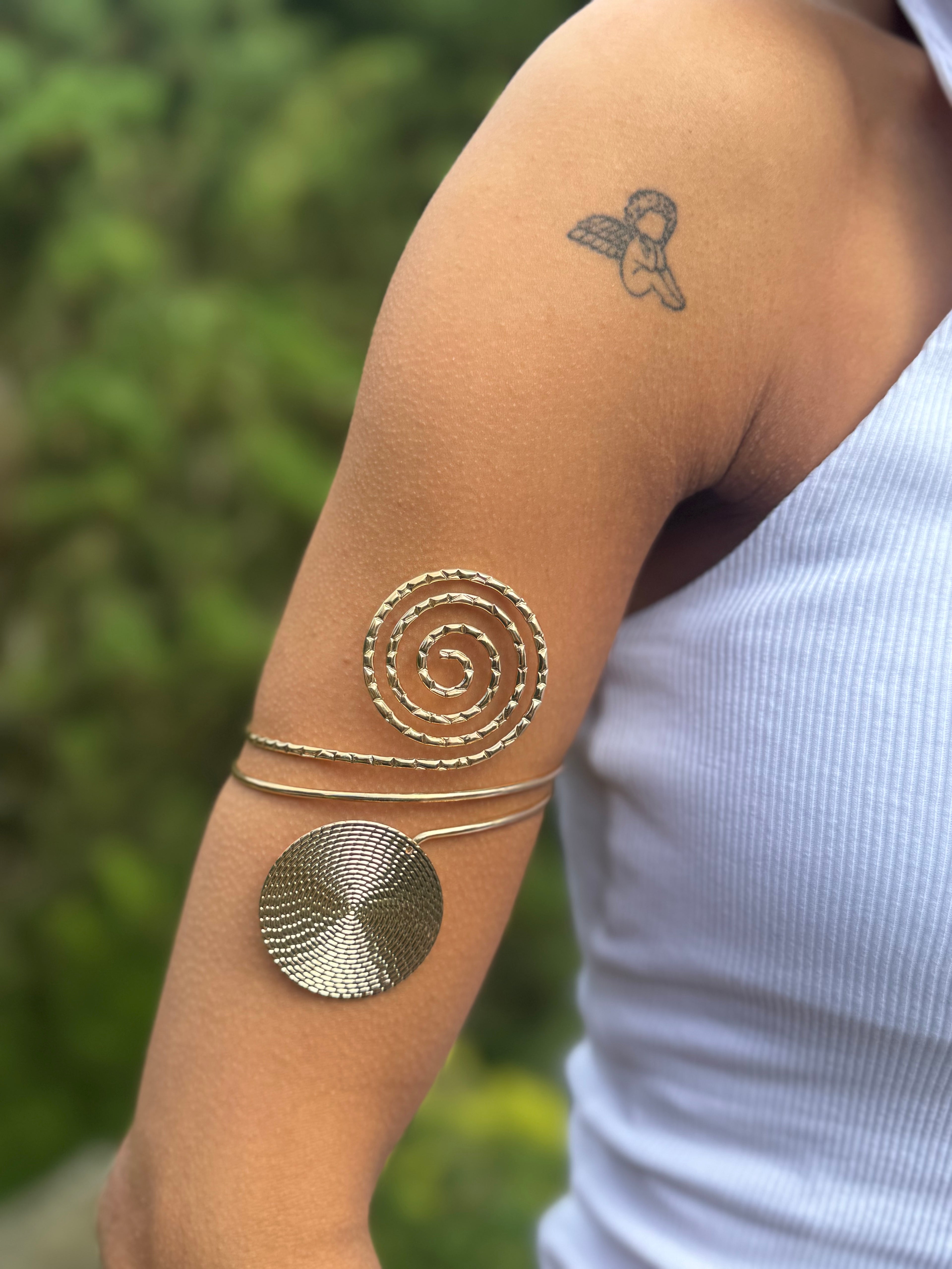 Spiral Oberarmreif Gold
