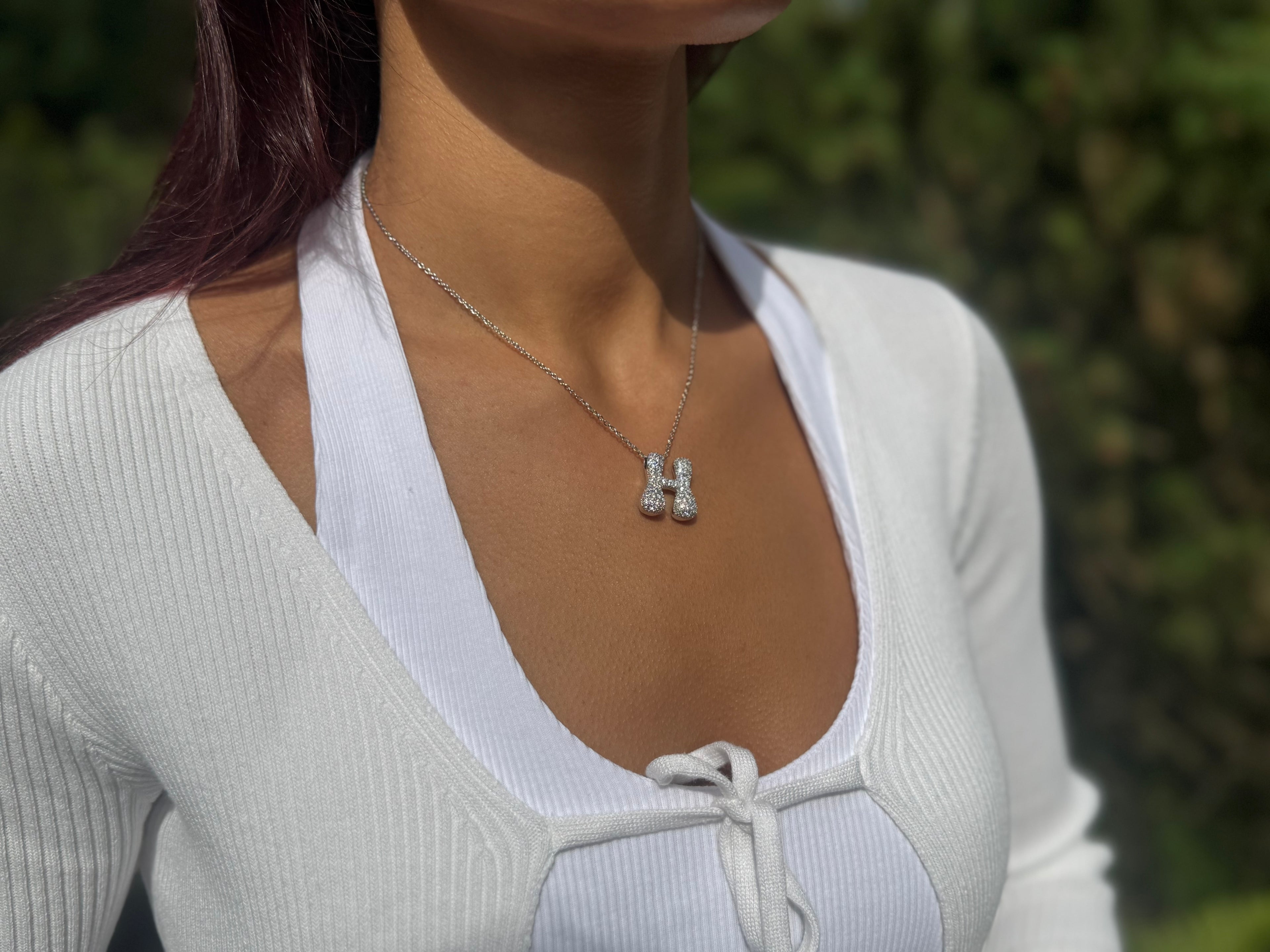 Buchstabenkette mit Zirkonia