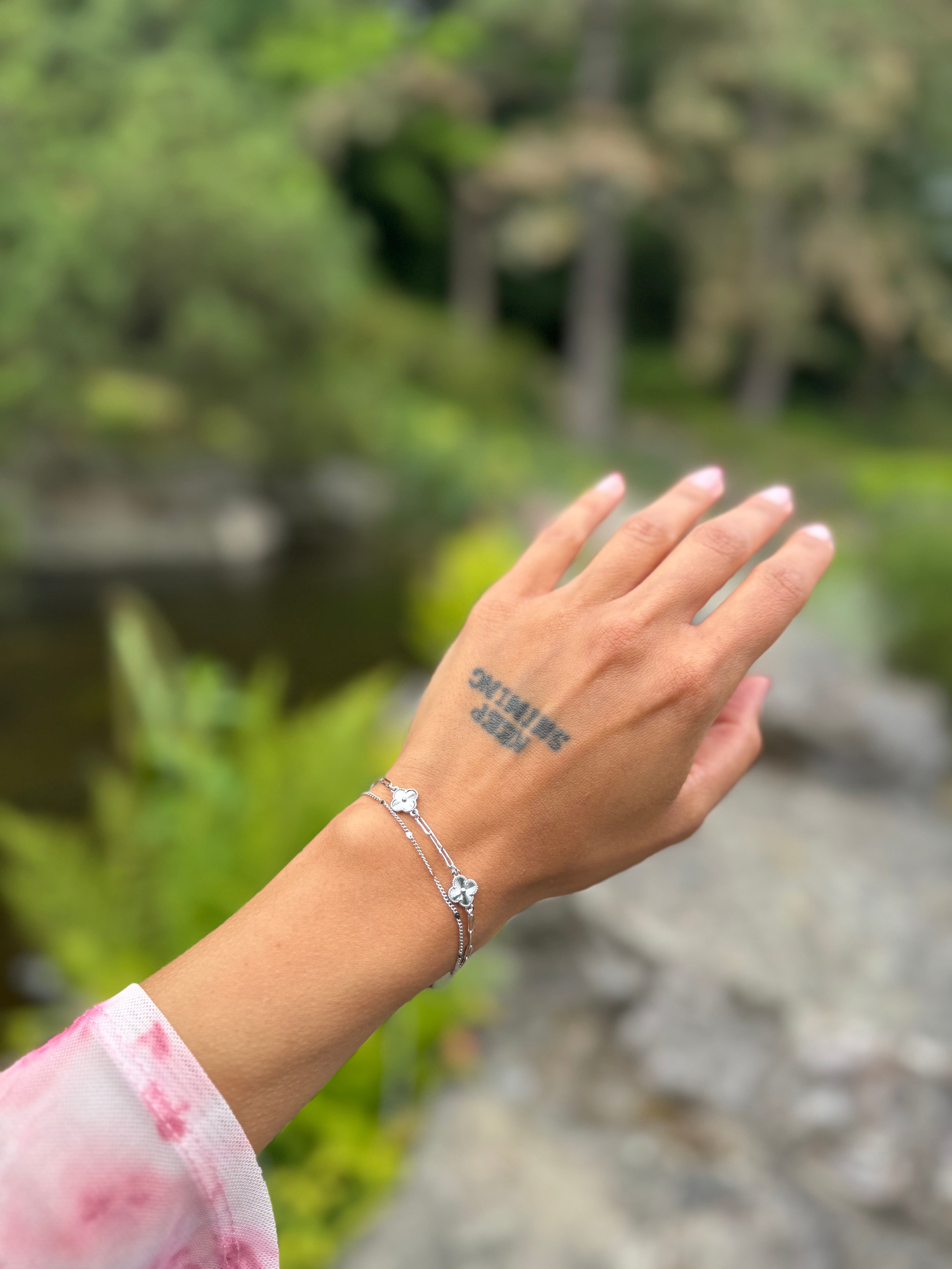 Kleeblatt Duo Armband
