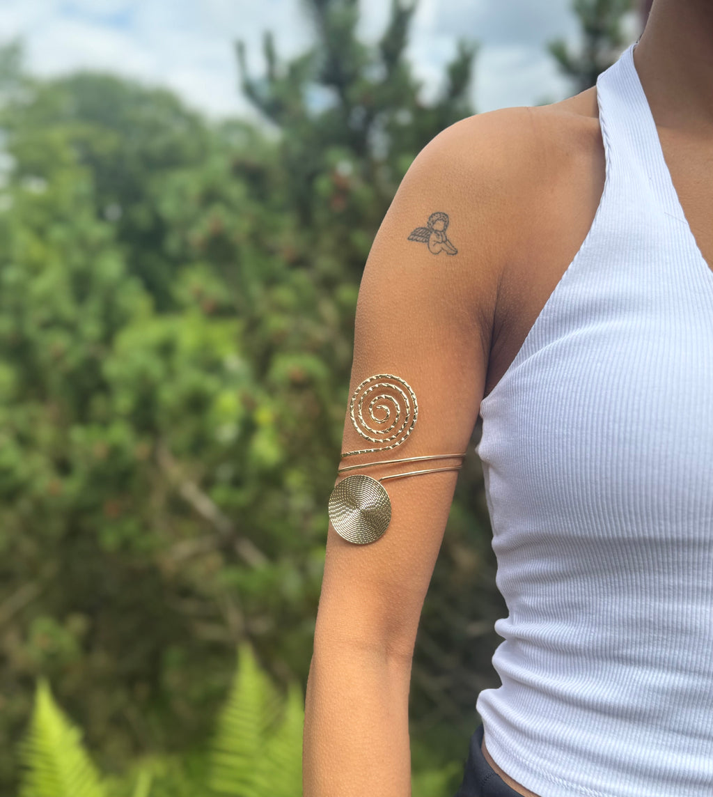 Spiral Oberarmreif Gold