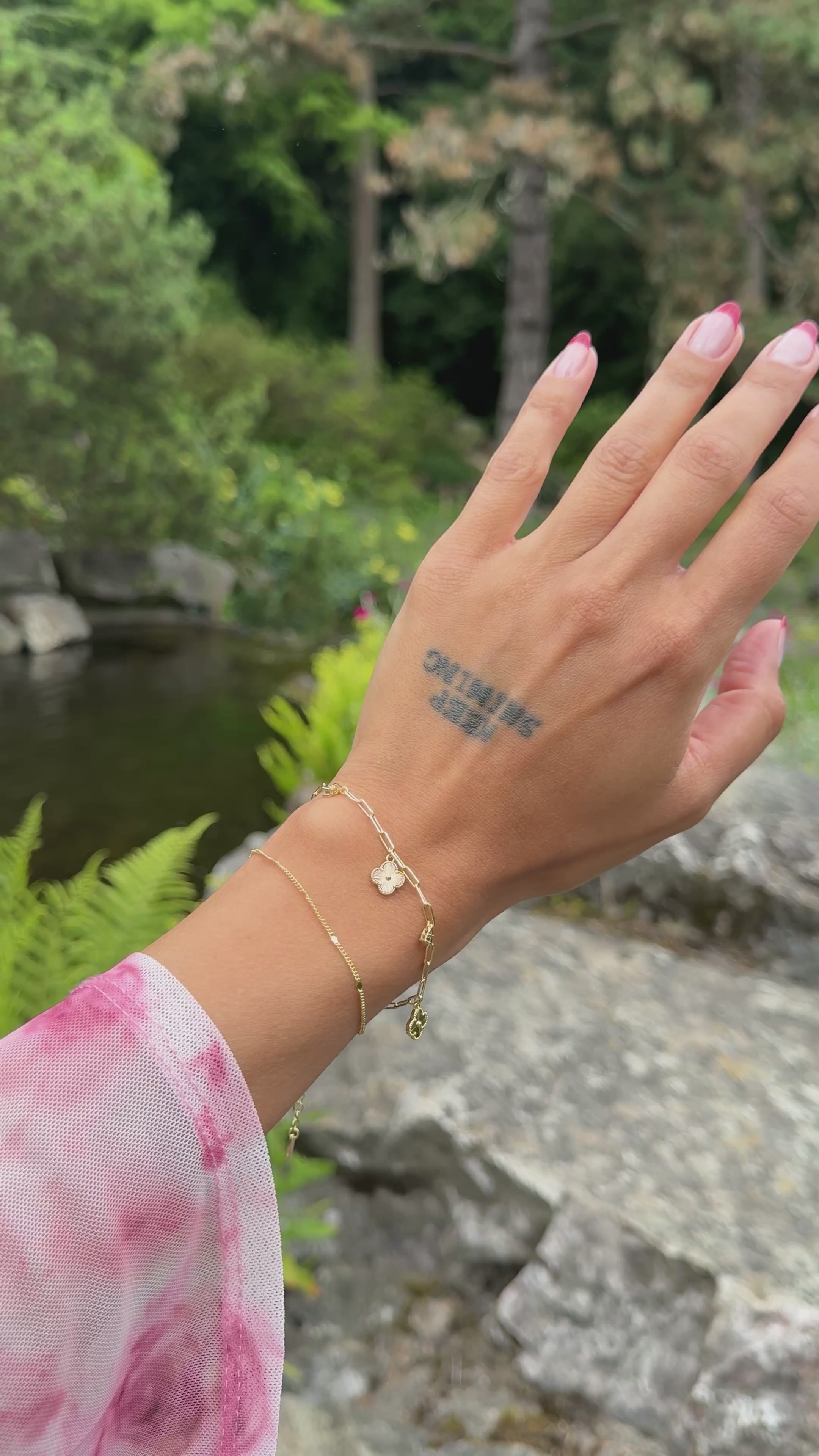 Kleeblatt Duo Armband