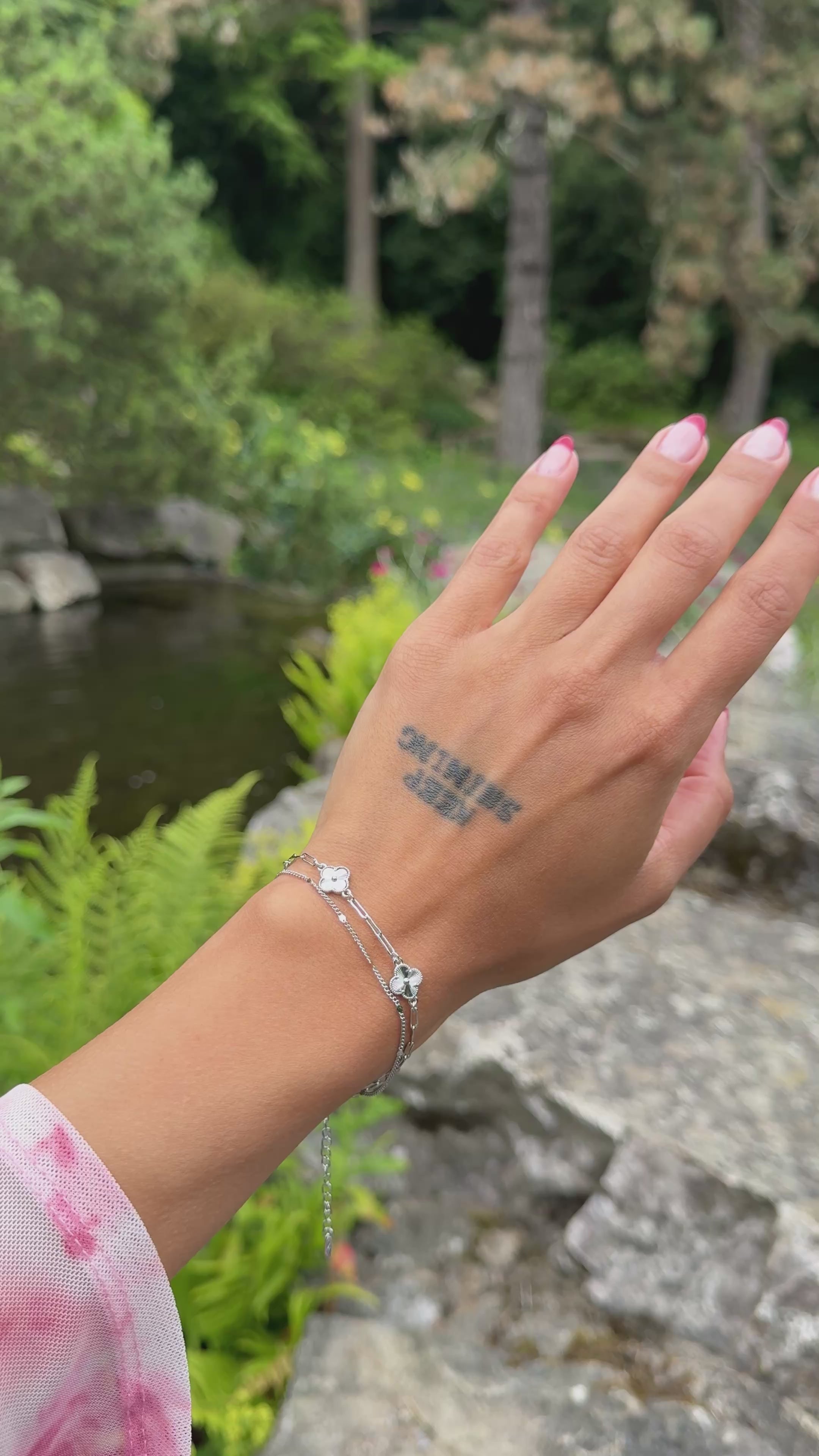 Kleeblatt Duo Armband
